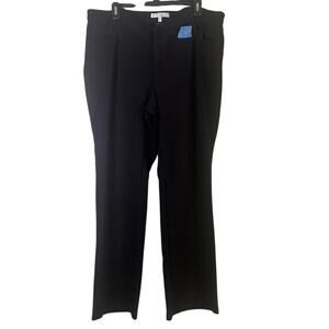 Company Ellen Tracy 16 Black Bootcut Stretchy Pants with Pockets Straight Leg